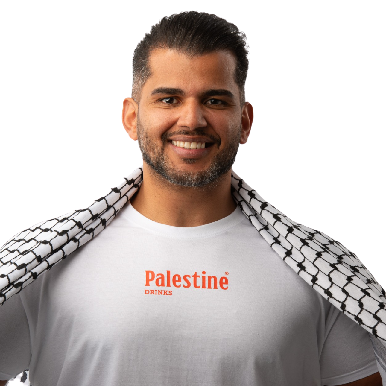Herren T-Shirt Palestine Drinks – 100% Baumwolle, DTF-Druck